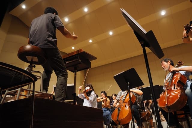 conductor in an orchestra