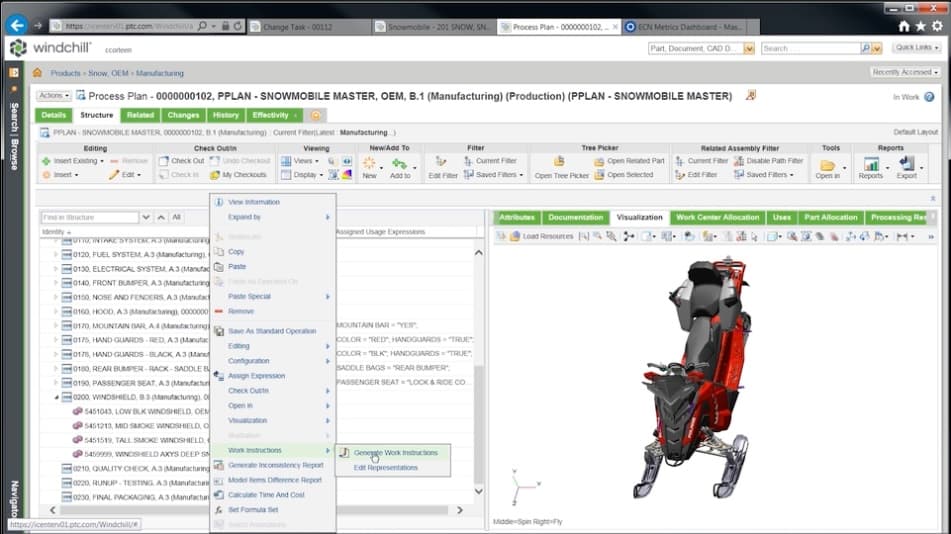 Blog image - PLM software - Ptc windchill screenshot